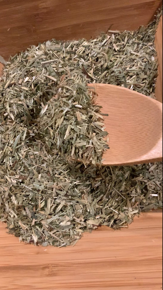 Oatstraw Organic Tea, Loose Leaf 2oz Deeply Rooted Yoga + Wellness