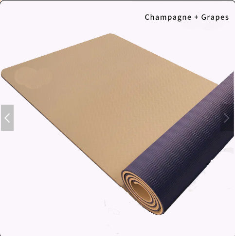 Yoga Mat 8mm thick, 72 in x 24 in / 183 x 61 cm Deeply Rooted Yoga + Wellness