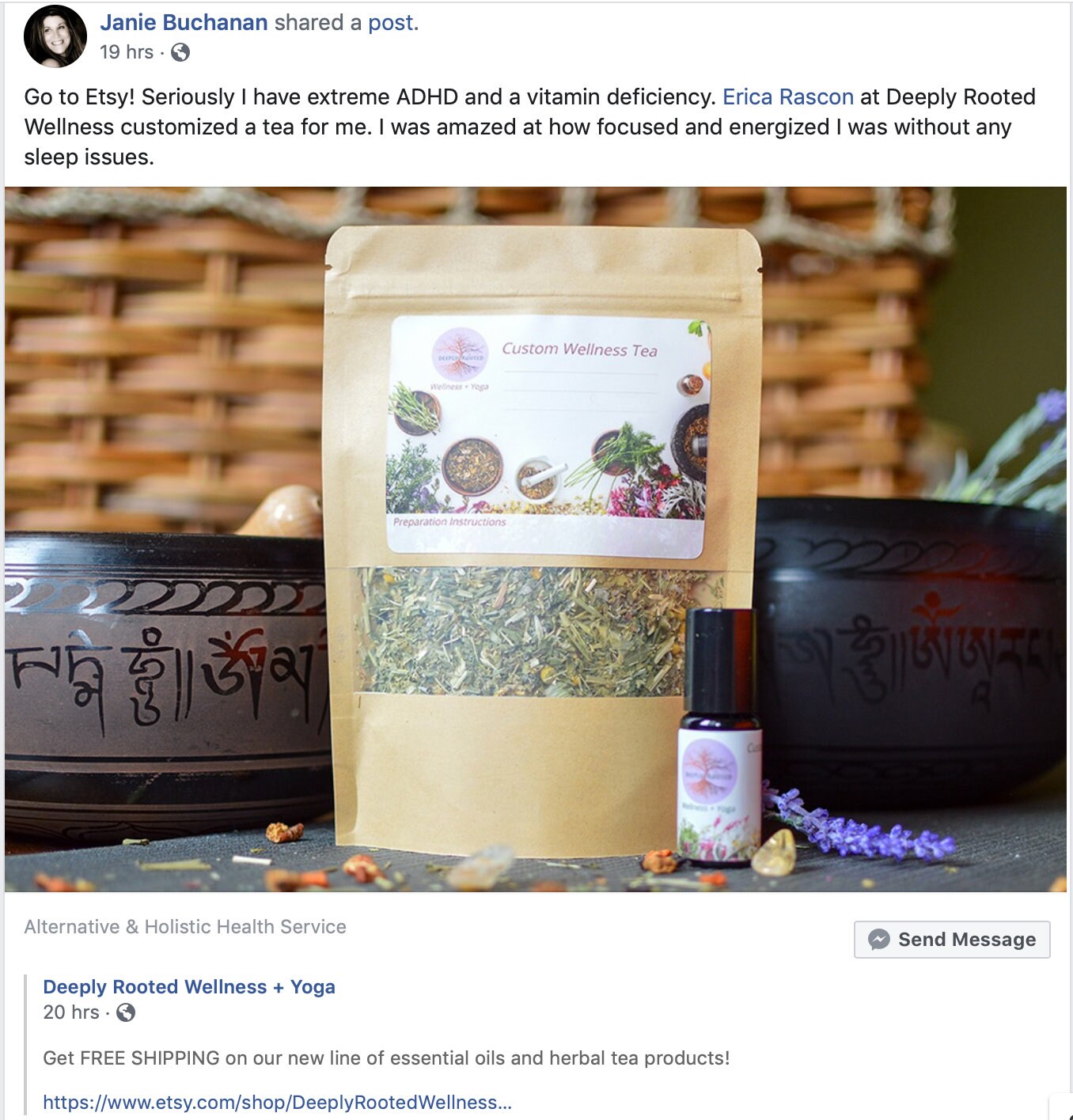 Custom Organic Herbal Tea or Tincture + Consultation