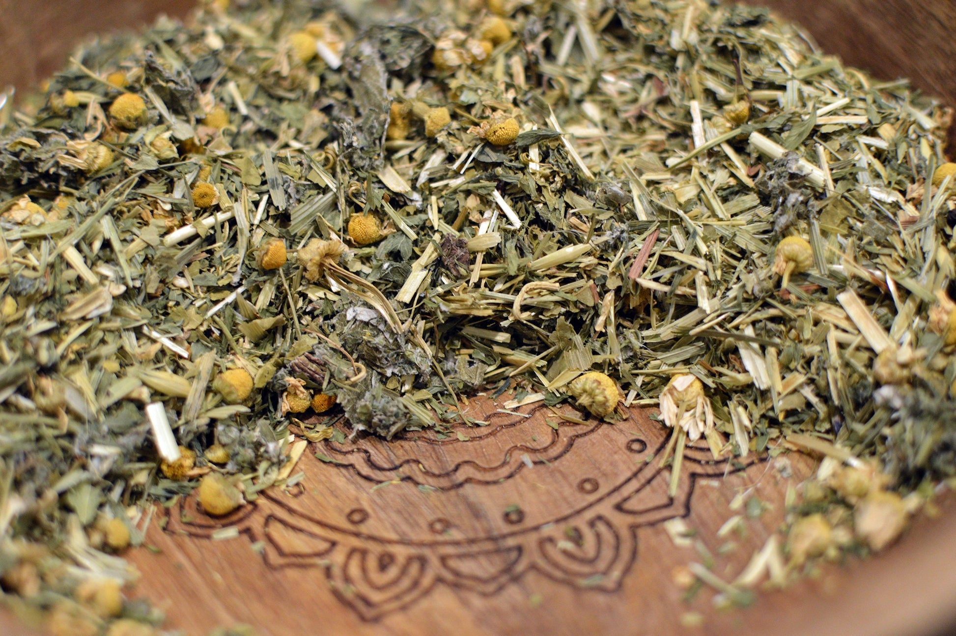 Calming Restorative Blend Organic Herbal Tea, Caffeine-free Deeply Rooted Yoga + Wellness