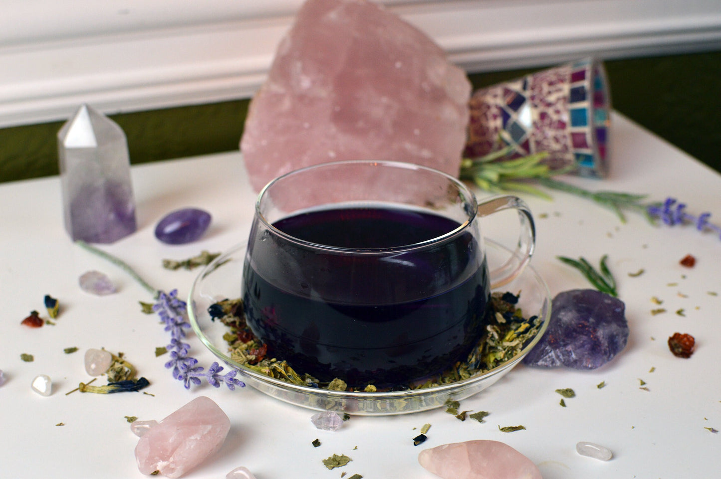 Affinity Herbal Tea + Custom Essential Oil COMBO, 8oz tea, 10ml oil Deeply Rooted Yoga + Wellness