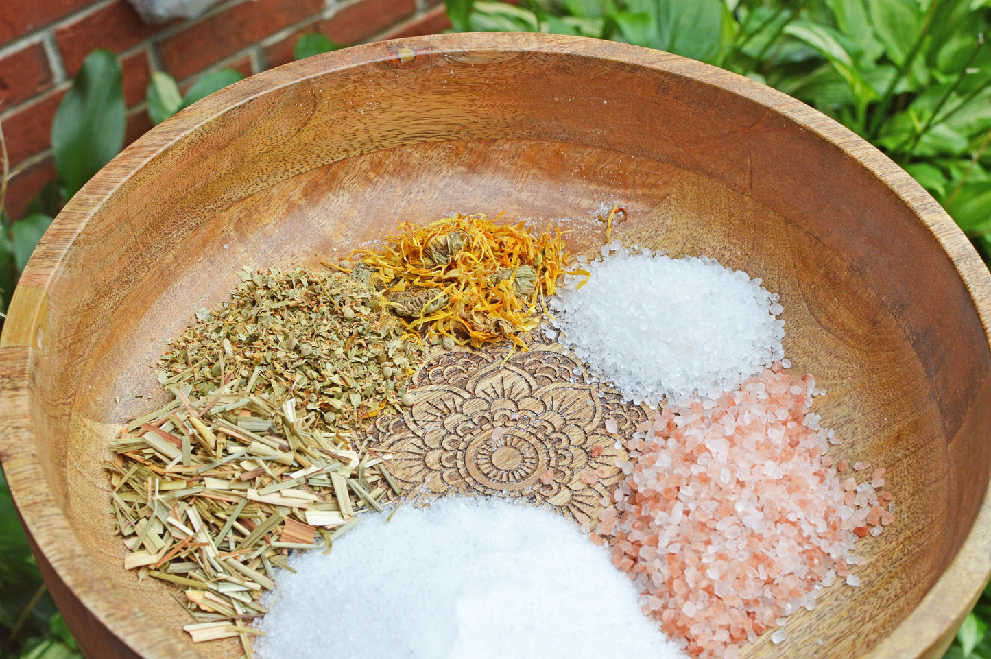 Organic Menstrual Pain Relief Herbal Bath Salts / Bath Tea Deeply Rooted Yoga + Wellness