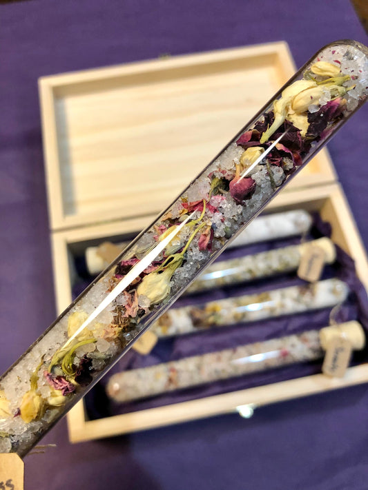 Herbal Bath Salts Sampler, BATH SIZE Deeply Rooted Yoga + Wellness