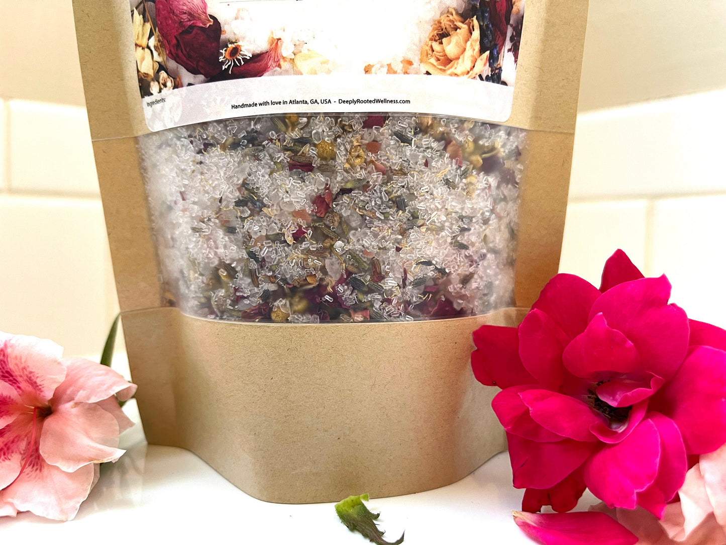 Serenity Herbal Bath Salts, Bath Tea, Ritual Bath Deeply Rooted Yoga + Wellness