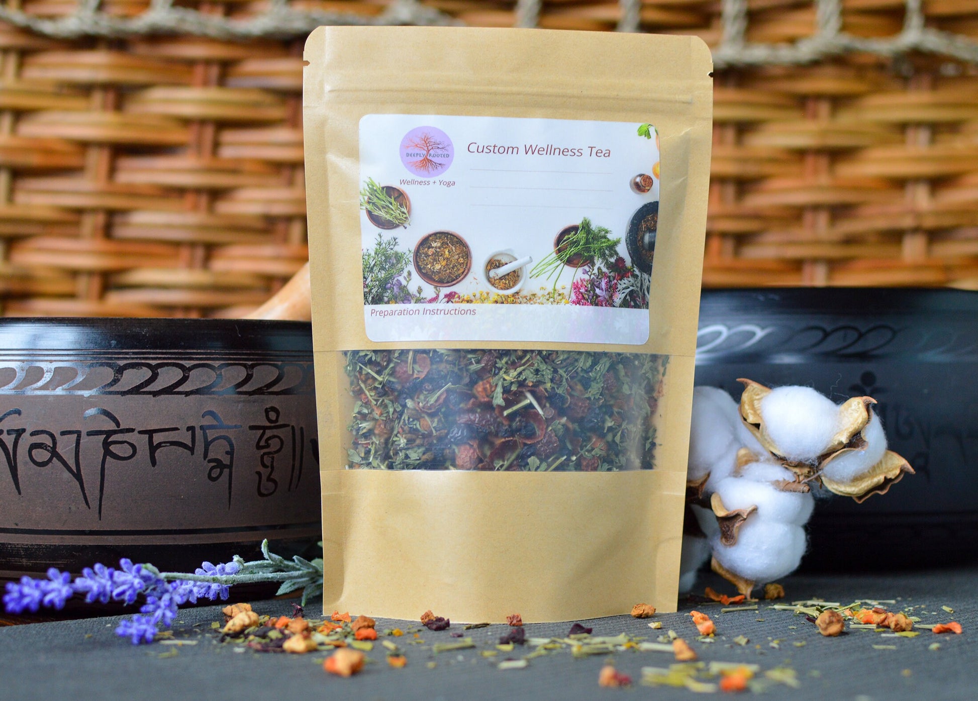 Custom Organic Herbal Tea + Consultation Deeply Rooted Yoga + Wellness
