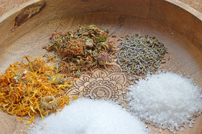 Organic Skin Soother Herbal Bath Salts / Bath Tea
