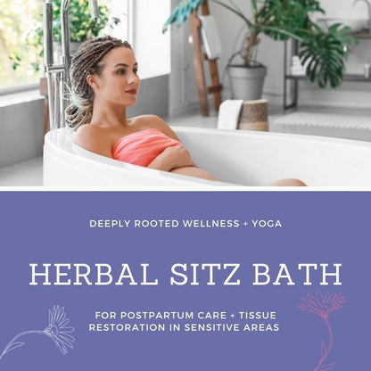 Organic Herbal Sitz Bath for Postpartum, Hemorrhoids, Fissures, Sensitive Regions